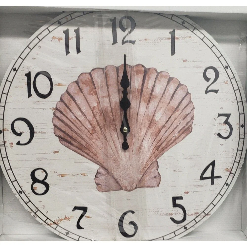 Round Wooden Kitchen Wall Decorative Clock,12
